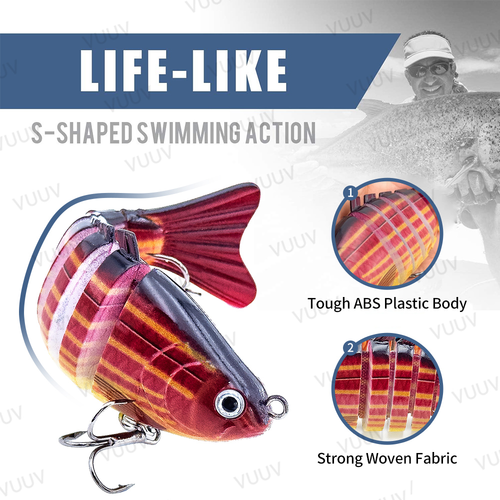 10 pcs Multi-Joint Swimbait Fi - огляд і ціна Fishing Equipment Kit