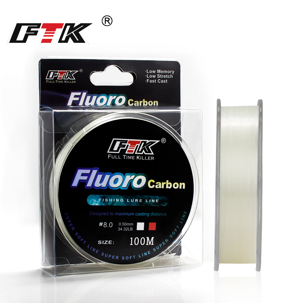 FTK 100m 4.13-34.32LB Fluoroca - огляд і ціна Fluorocarbon Line
