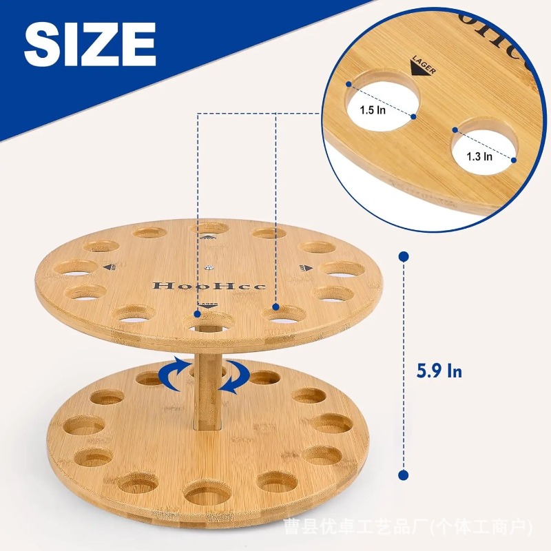 Round Solid Wood Fishing Rod S - огляд і ціна Fishing Rod Pod