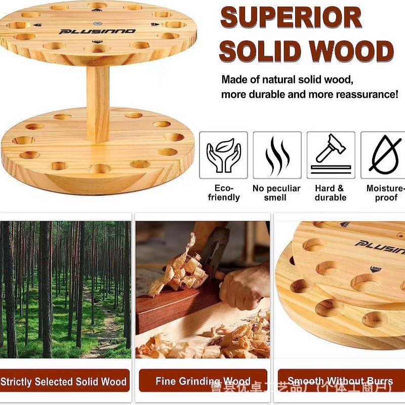 Round Solid Wood Fishing Rod S - огляд і ціна Fishing Rod Pod