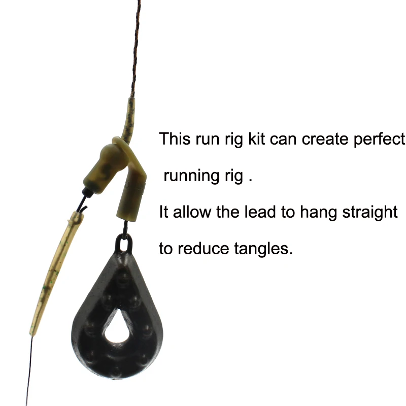 12 Pieces Carp Fishing Run Rig - огляд і ціна Fishing Equipment Kit
