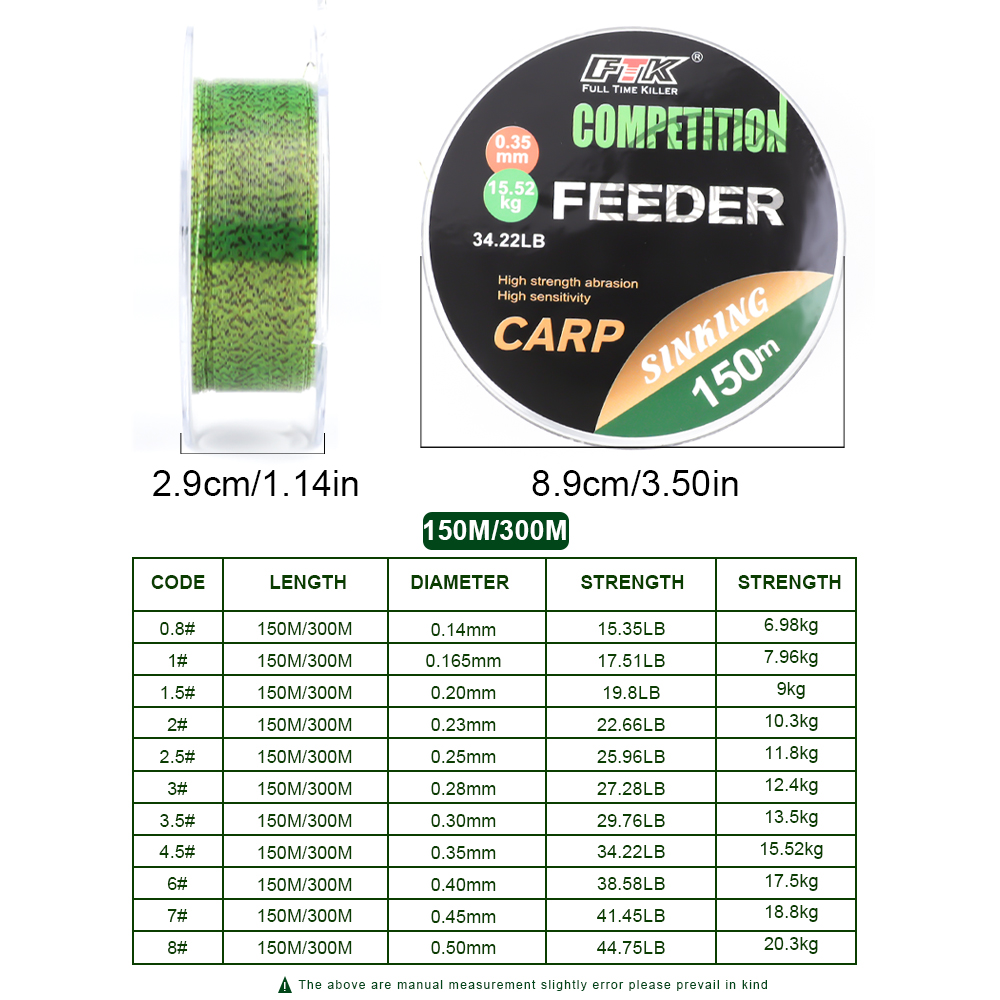 FTK  3D Invisible Carp Fishing - огляд і ціна Fluorocarbon Line