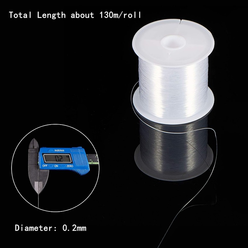 140 Yards 0.2mm Clear Fishing  - огляд і ціна Fishing Equipment Line