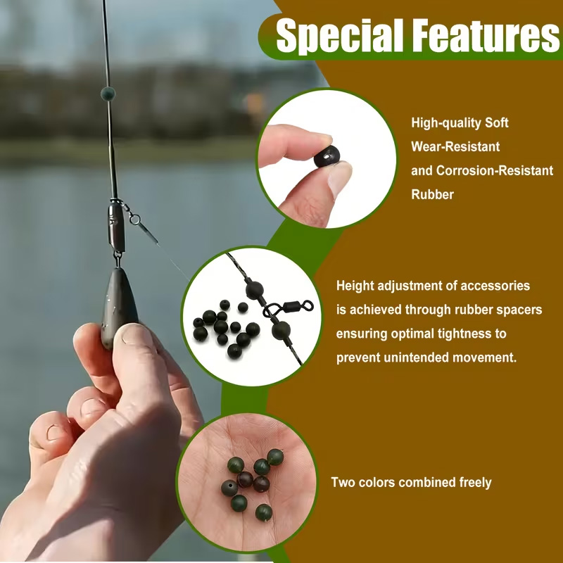 120pcs Fishing Rubber Beads Ki - огляд і ціна Freshwater Fishing Kit