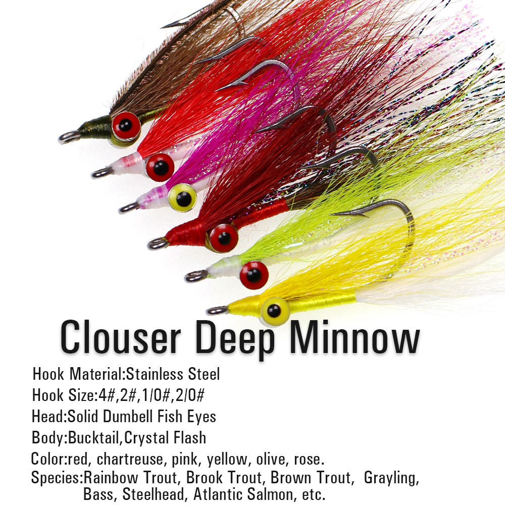 Wifreo 3pcs/6pcs Bucktail Clou - огляд і ціна Fishing Equipment Kit