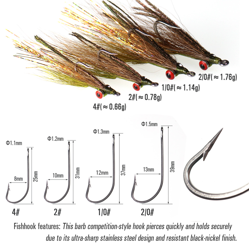Wifreo 3pcs/6pcs Bucktail Clou - огляд і ціна Fishing Equipment Kit