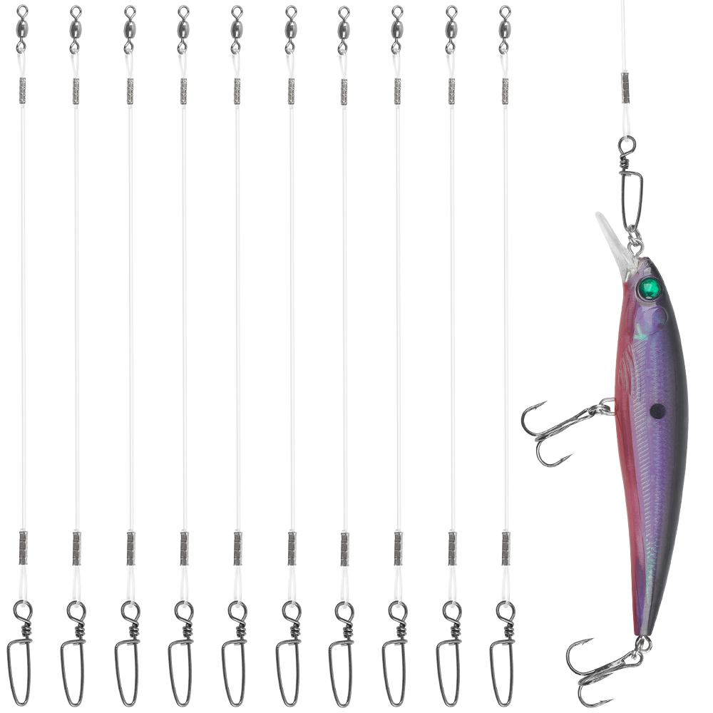 10Pcs Fluorocaron Fishing Lead - огляд і ціна Fluorocarbon Line